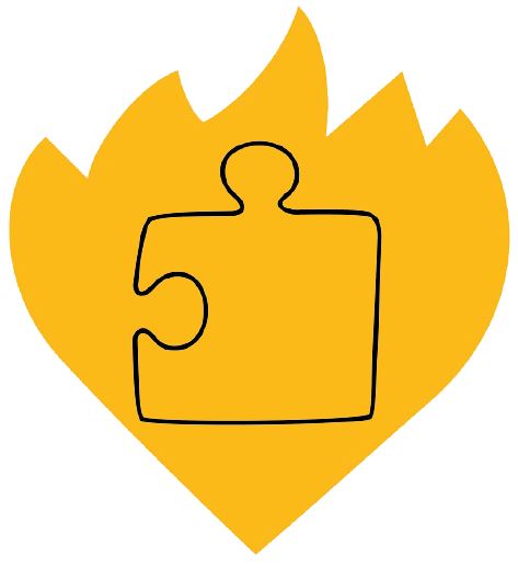 Logo Warmste Week met puzzelstuk - Warmste Tekening Fracarita Belgium