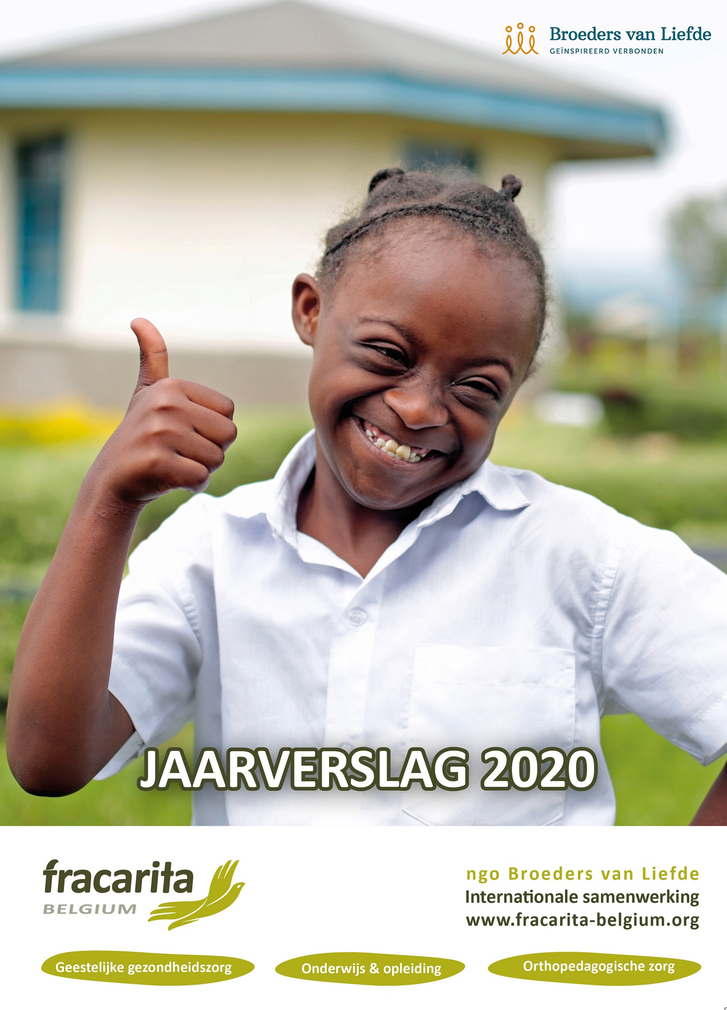 Cover Fracarita Belgium Jaarverslag 2020 - Broeders van Liefde