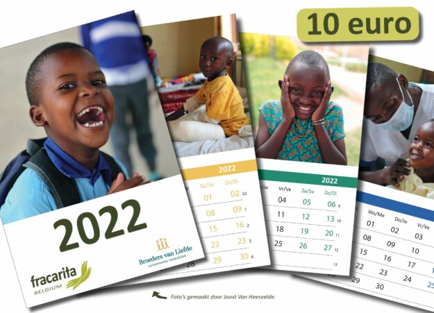 Kalender 2022 Fracarita Belgium ten voordele van kinderen met een fysieke beperking in Rwanda - HVP Gatagara