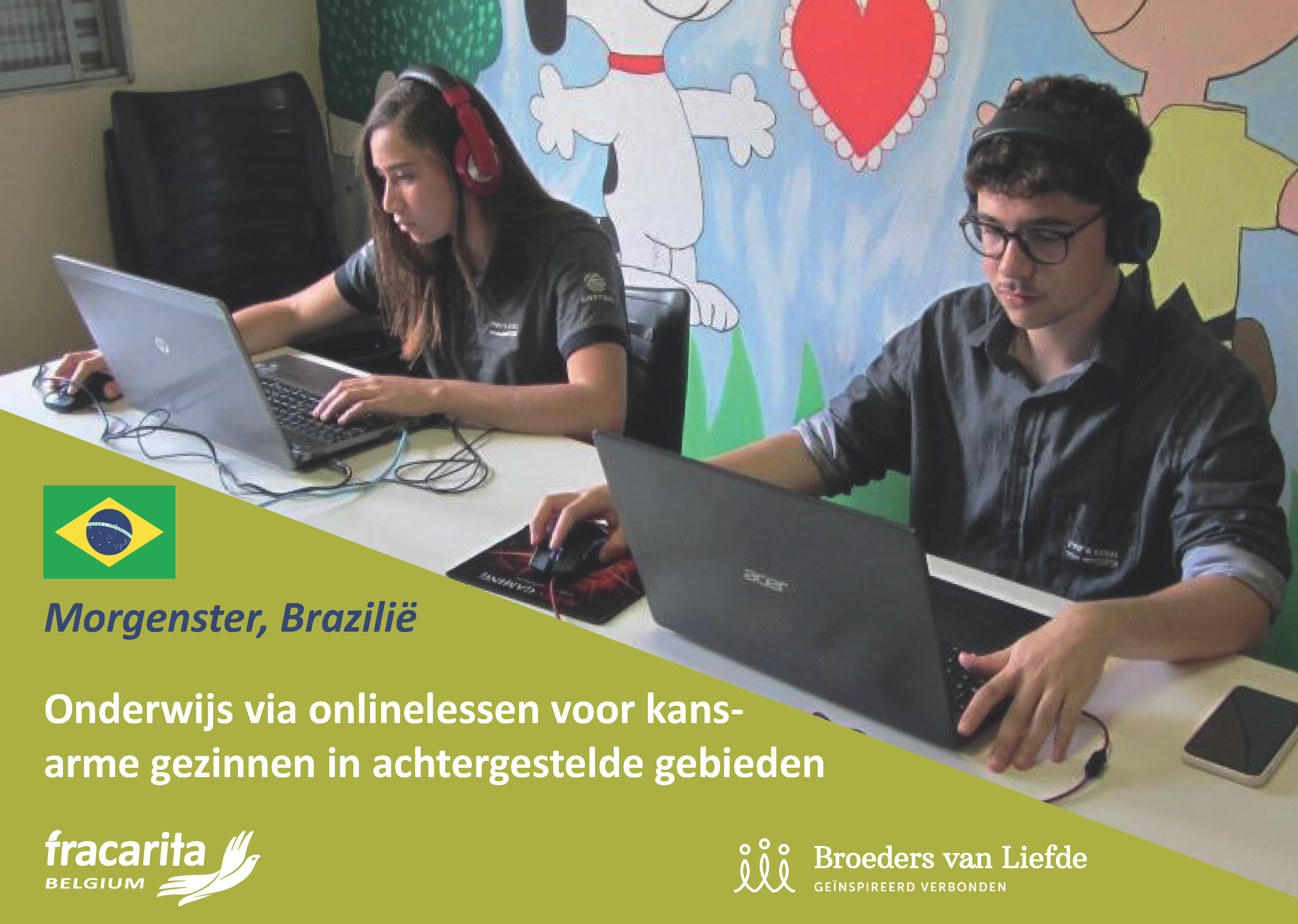 Onderwijskansen via onlinelessen voor kansarme gezinnen in afgelegen gebieden in Brazilië